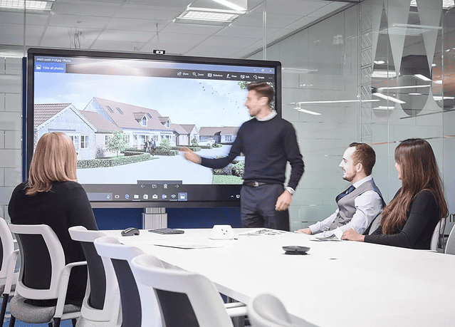 AV equipment in an office