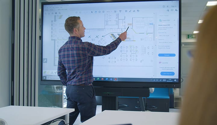 Interactive Display in conference room