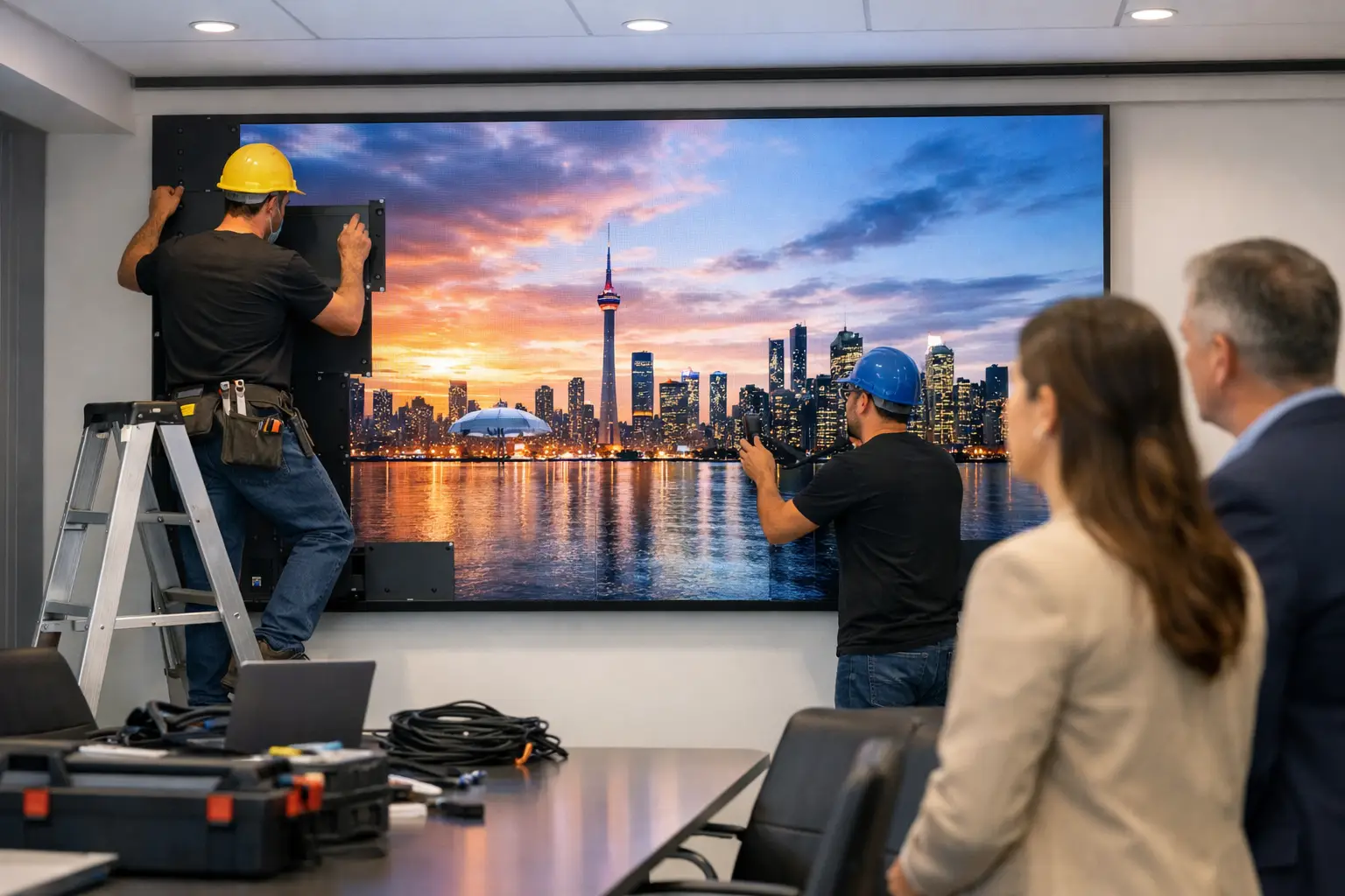 LED Video Wall Installation for Workplaces